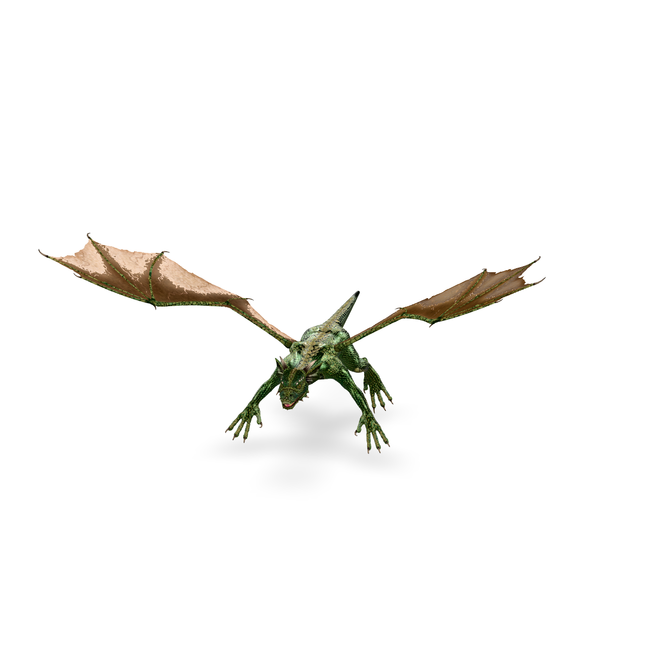 Emerald Dragon 3D Model