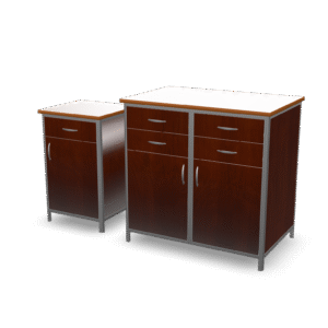 Wooden Cabinet Set 3D Model
