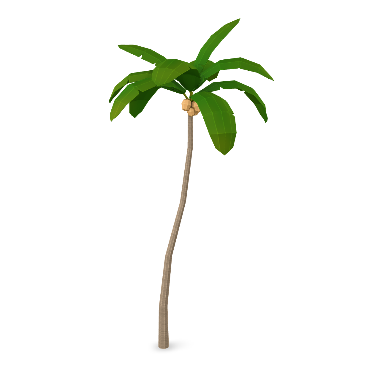 Low Poly Palm 3D Model
