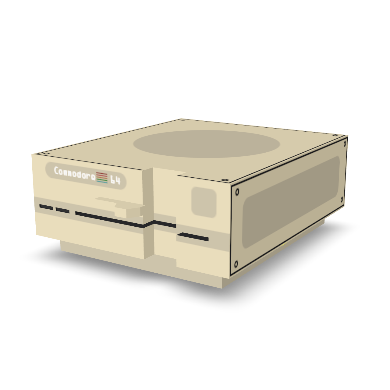 Commodore 64 Retro 3D Model