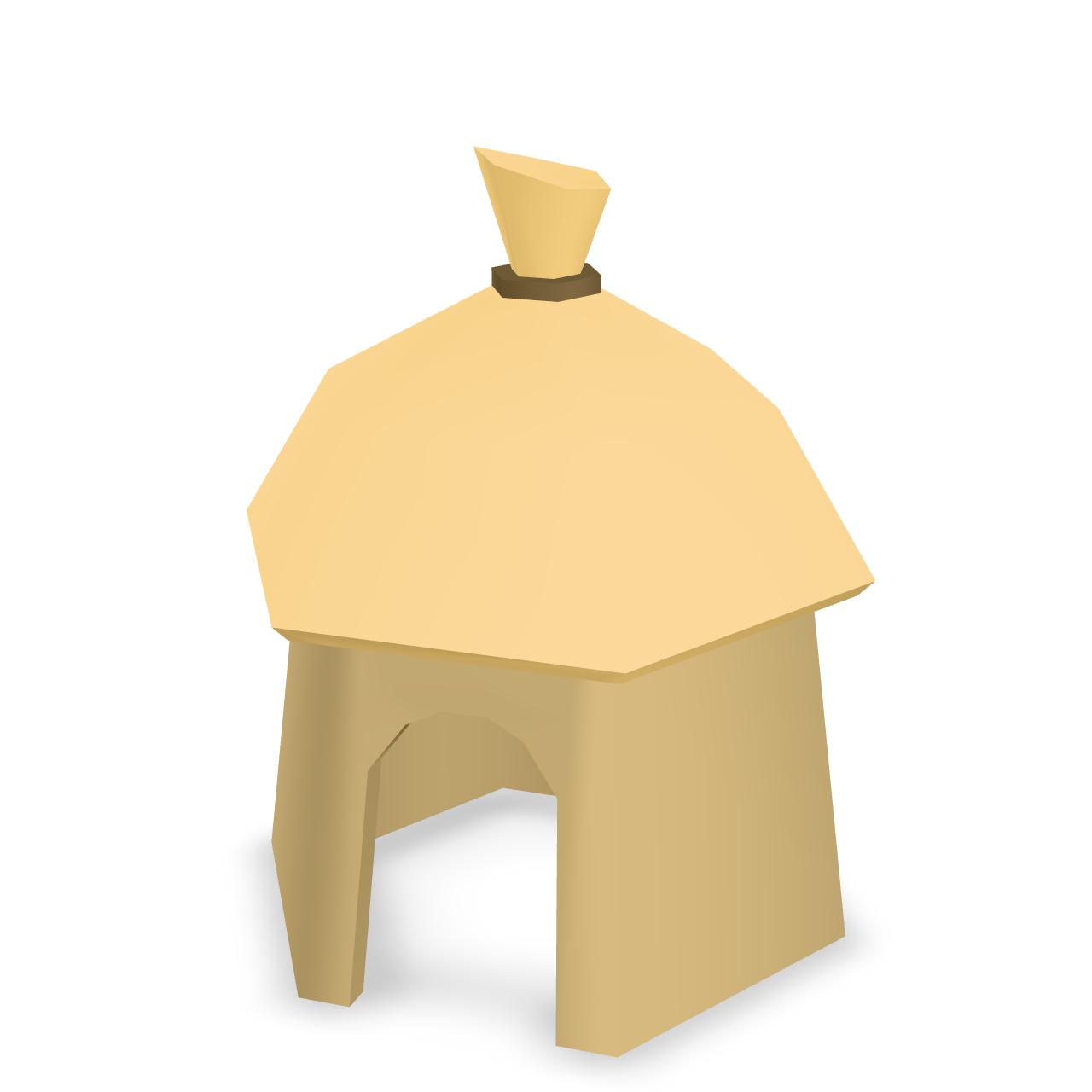 Stylized Hut Shelter 3D Model