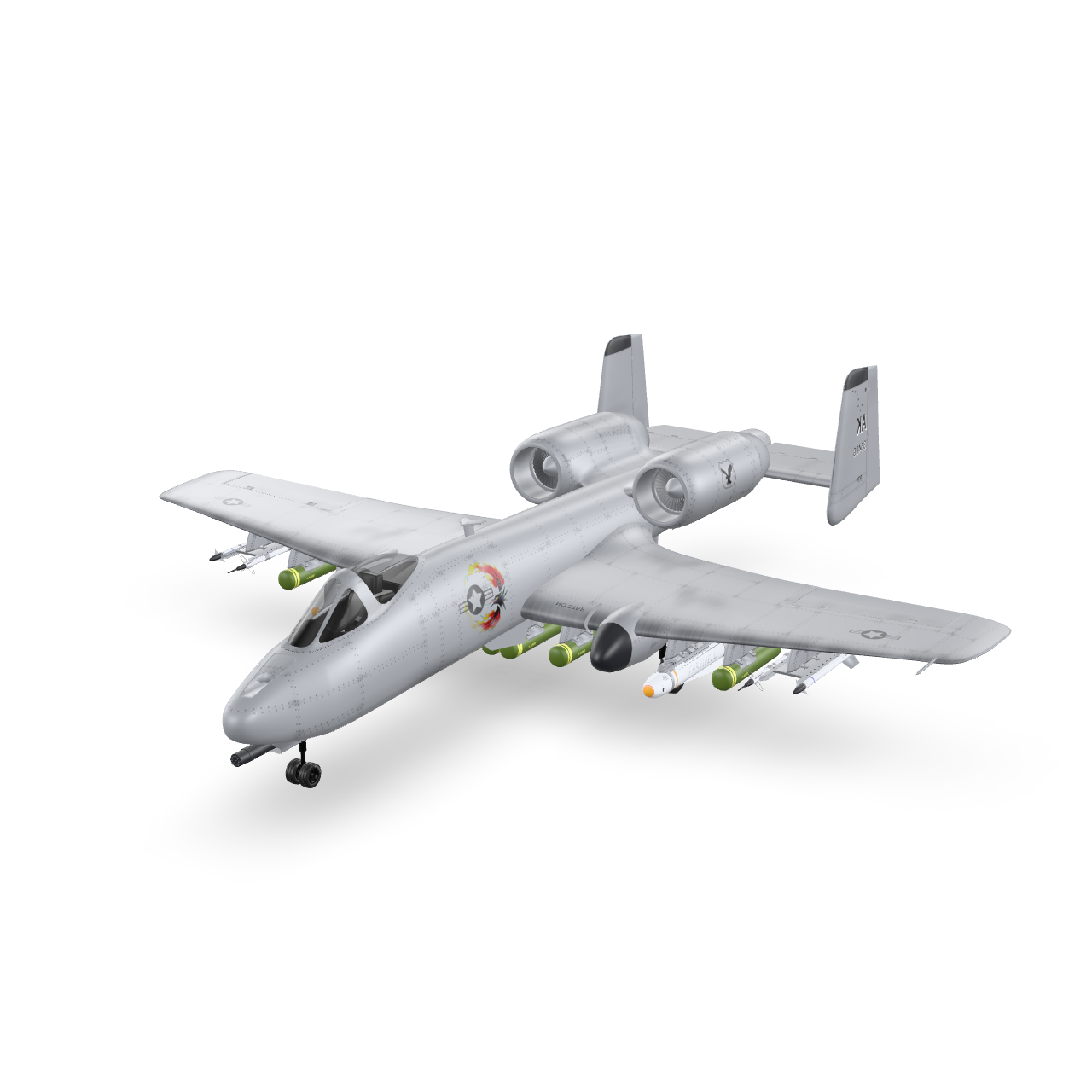 A-10 Thunderbolt II 3D Model