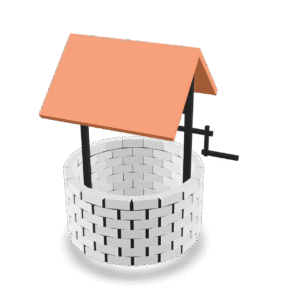 Stylized Wishing Well 3D Model
