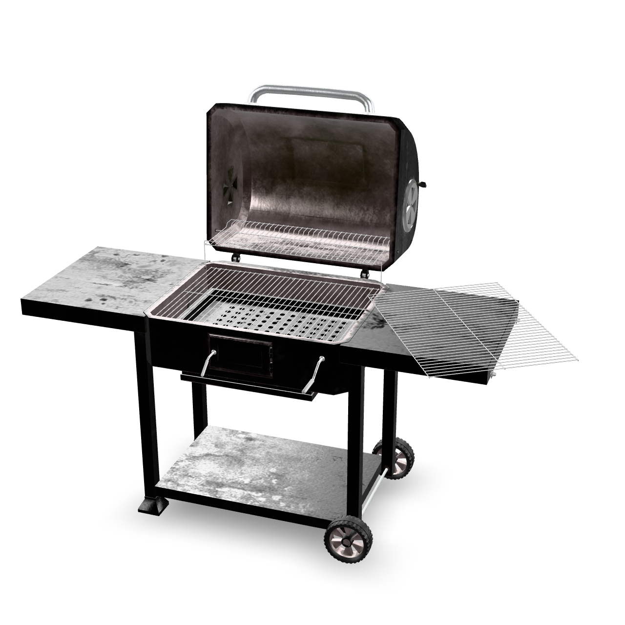Outdoor Charcoal Grill 3D Model