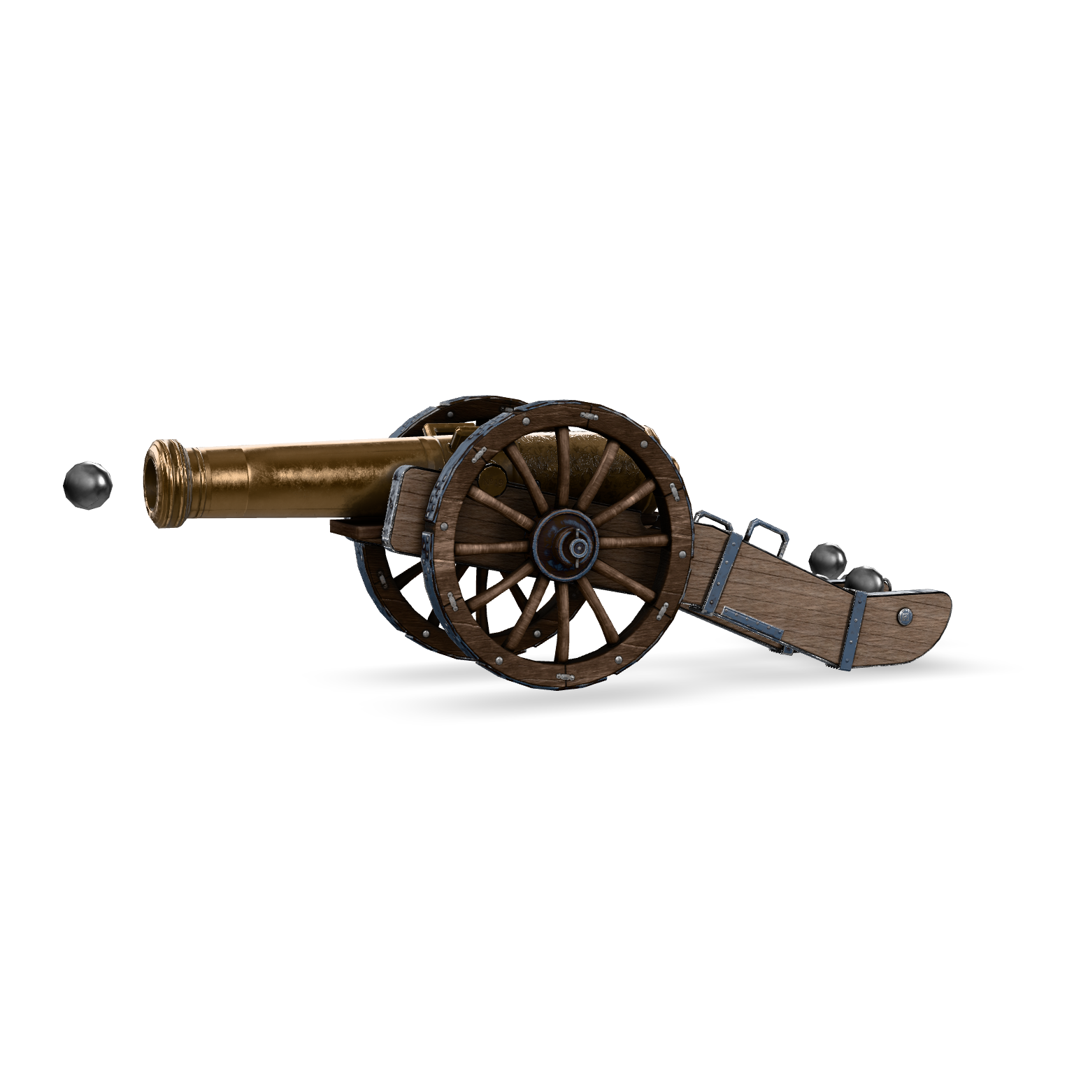 Medieval Cannon Prop 3D Model