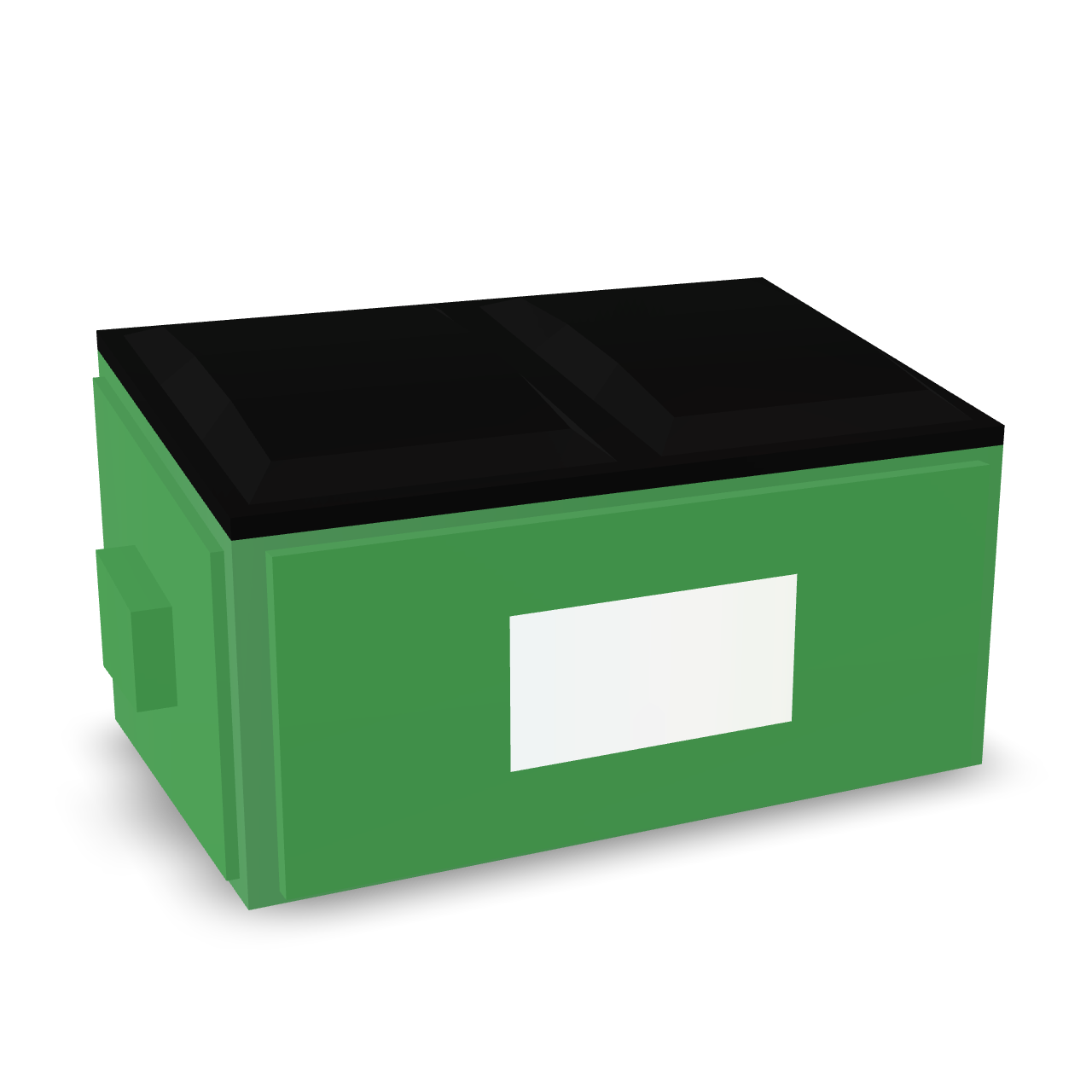 Low Poly Dumpster 3D Model
