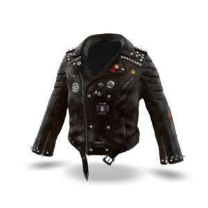 Studded Leather Jacket 3D Model