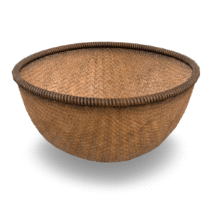 Woven Basket Bowl 3D Model