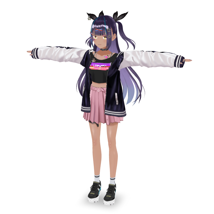 Anime Girl Outfit 3D Model