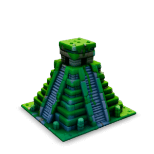 Stylized Mayan Pyramid 3D Model