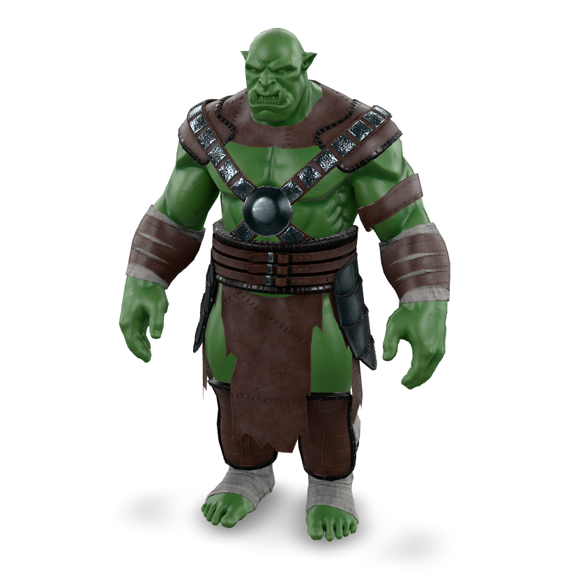 Brutal Orc Warrior 3D Model