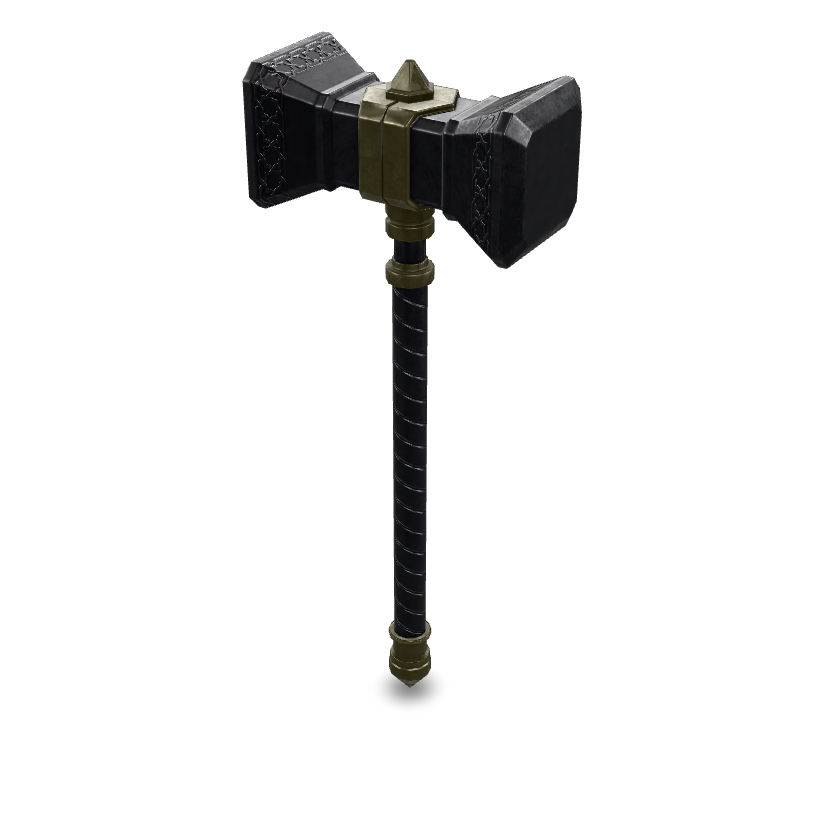Dwarven War Hammer 3D Model