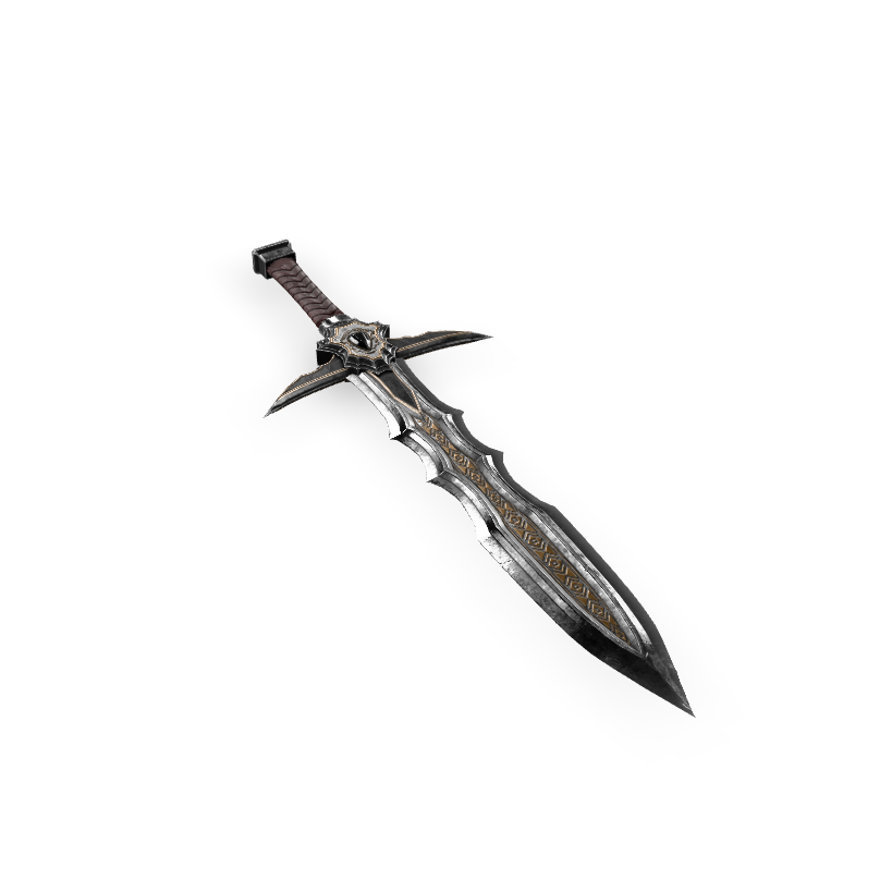 Ornate Fantasy Sword 3D Model