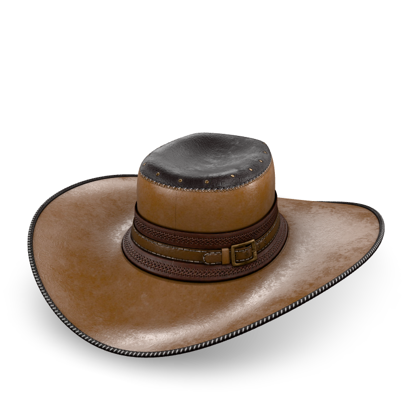 Western Cowboy Hat 3D Model