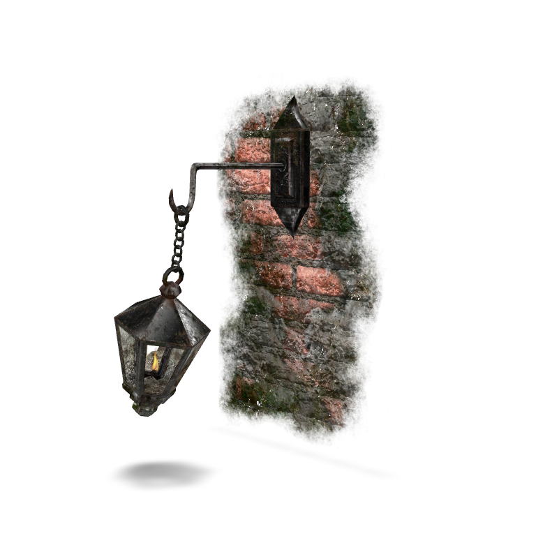Medieval Wall Lantern 3D Model