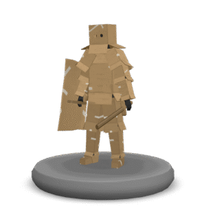 Cardboard Knight Champion 3D Model