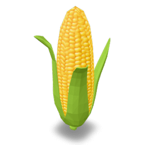 Low Poly Corn 3D Model