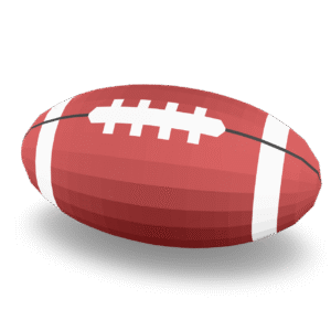 American Football Lowpoly 3D Model