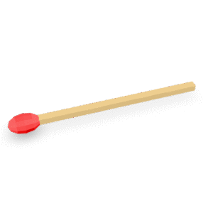 Low Poly Matchstick 3D Model