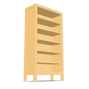 Simple Bookshelf Model 3D Model