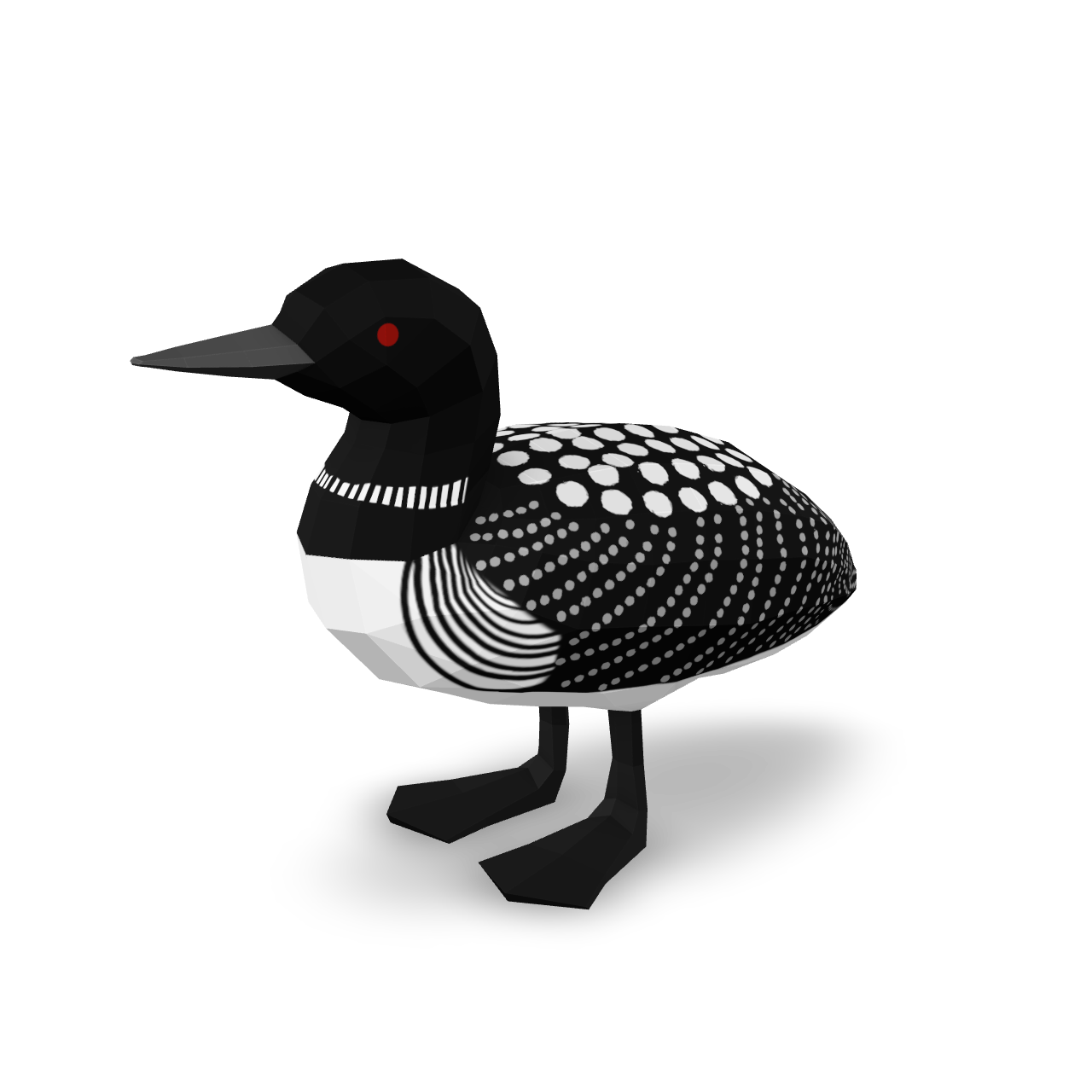 Low Poly Loon 3D Model
