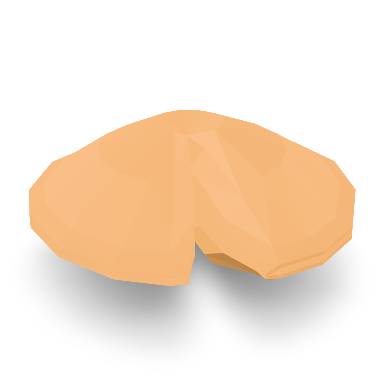 Low Poly Brain 3D Model