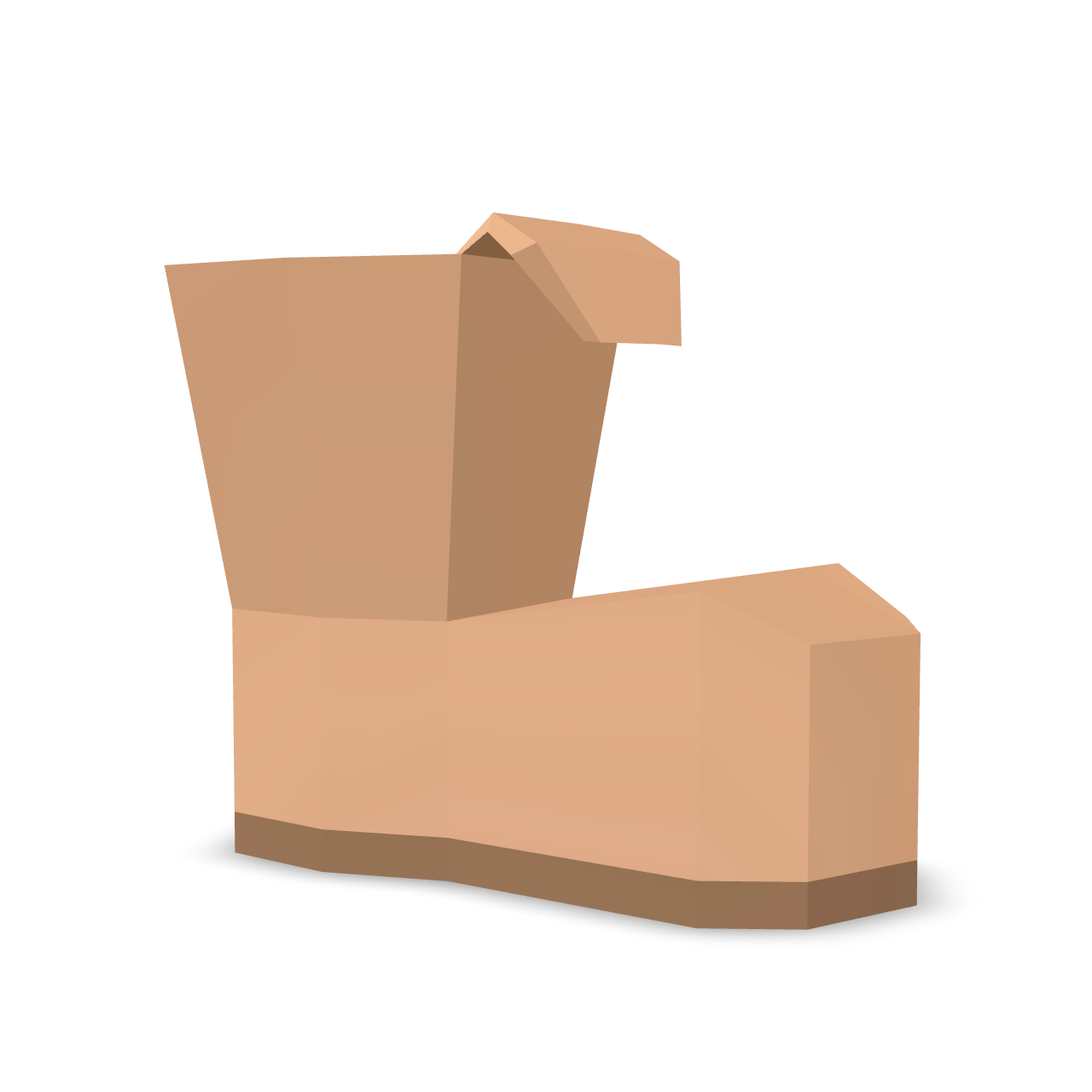 Low Poly Boot 3D Model