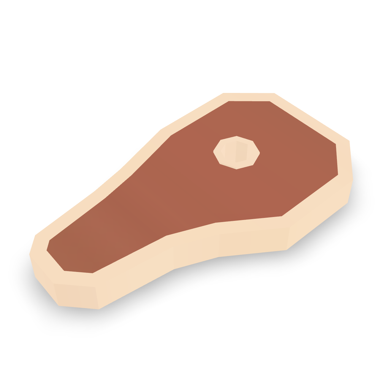 Low Poly Steak 3D Model