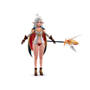 Stylized Elf Sorceress 3D Model