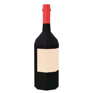Low Poly Wine 3D Model