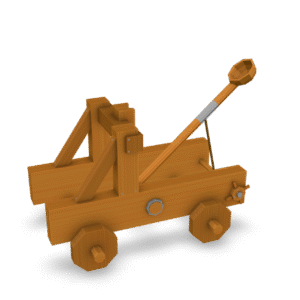 Low Poly Catapult 3D Model