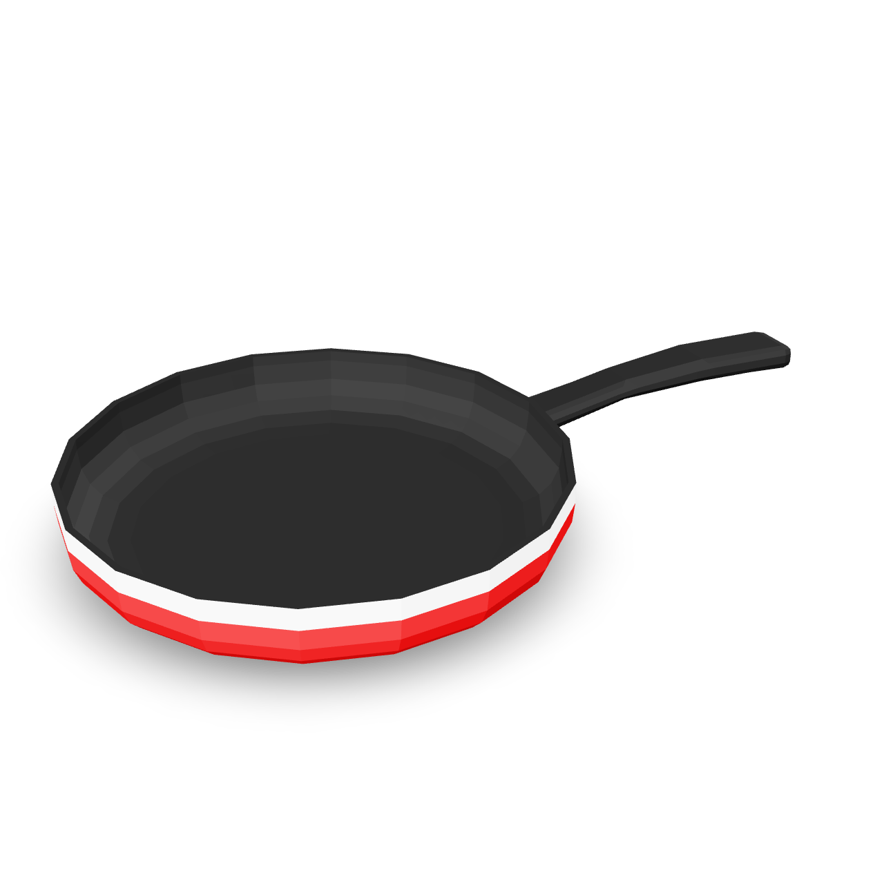 Low Poly Frying Pan 3D Model