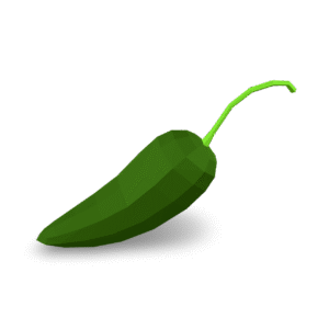 Low Poly Pepper 3D Model