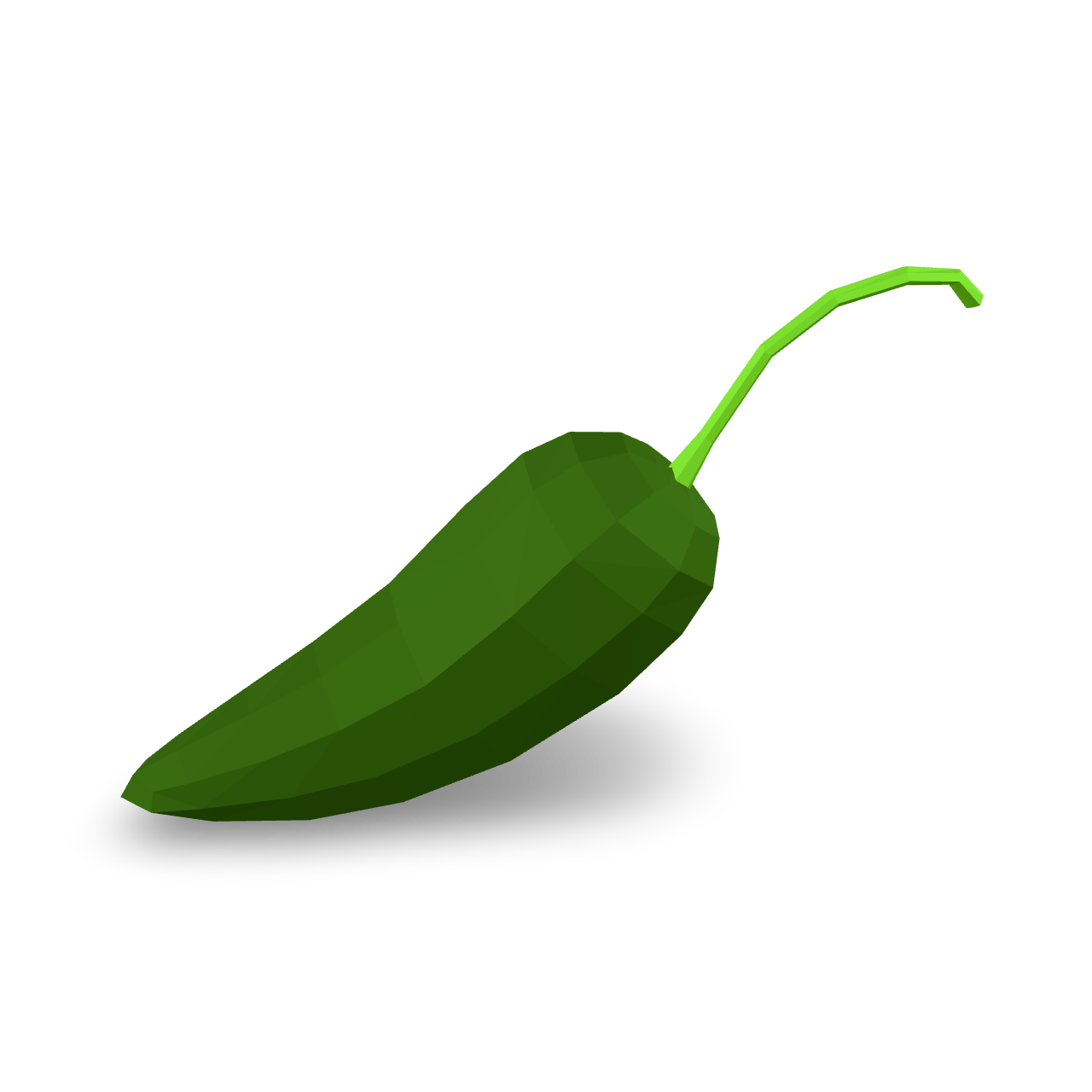 Low Poly Pepper 3D Model
