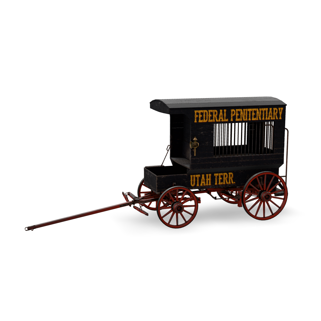 Prison Transport Wagon 3D Model