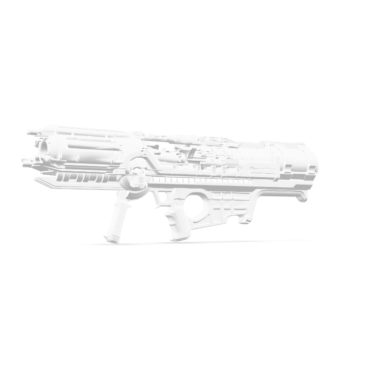 Sci-Fi Heavy Gun 3D Model