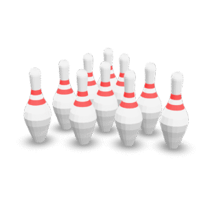 Bowling Pins Set 3D Model