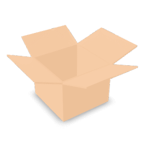 Open Cardboard Box 3D Model
