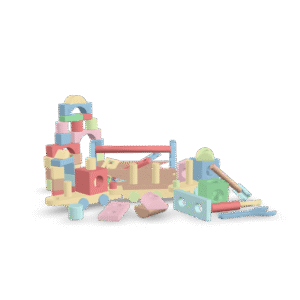 Wooden Toy Blocks 3D Model