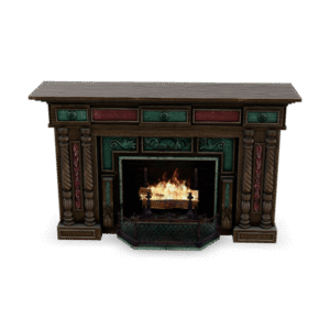 Ornate Fireplace Mantle 3D Model