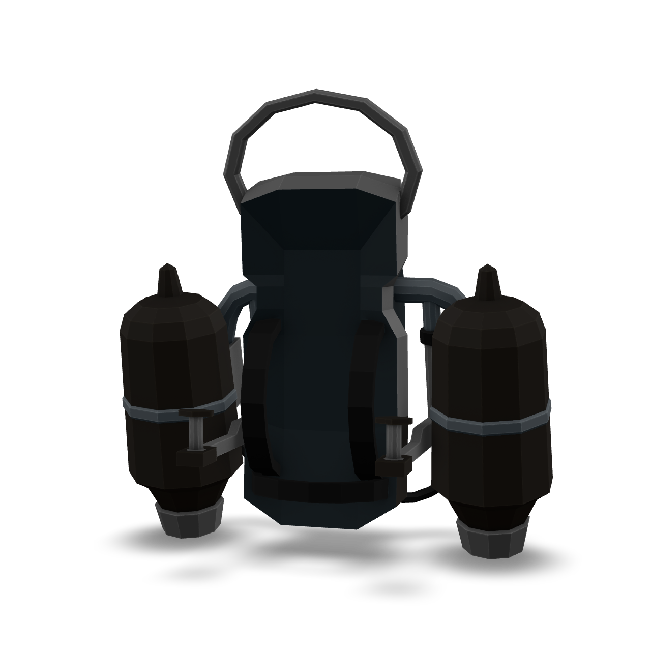 Low Poly Jetpack 3D Model
