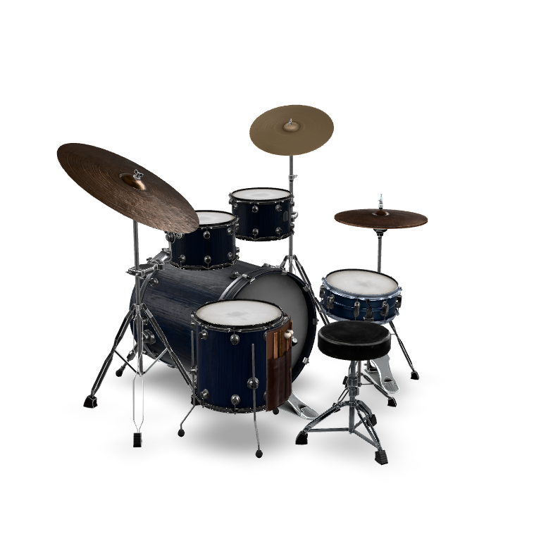 Complete Drum Set 3D Model