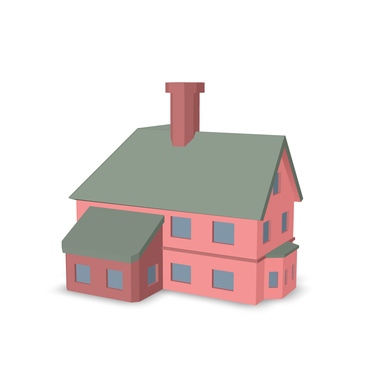 Simple House Model 3D Model