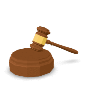 Low Poly Gavel 3D Model