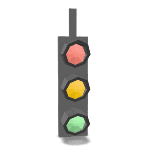 Low Poly Traffic Light 3D Model