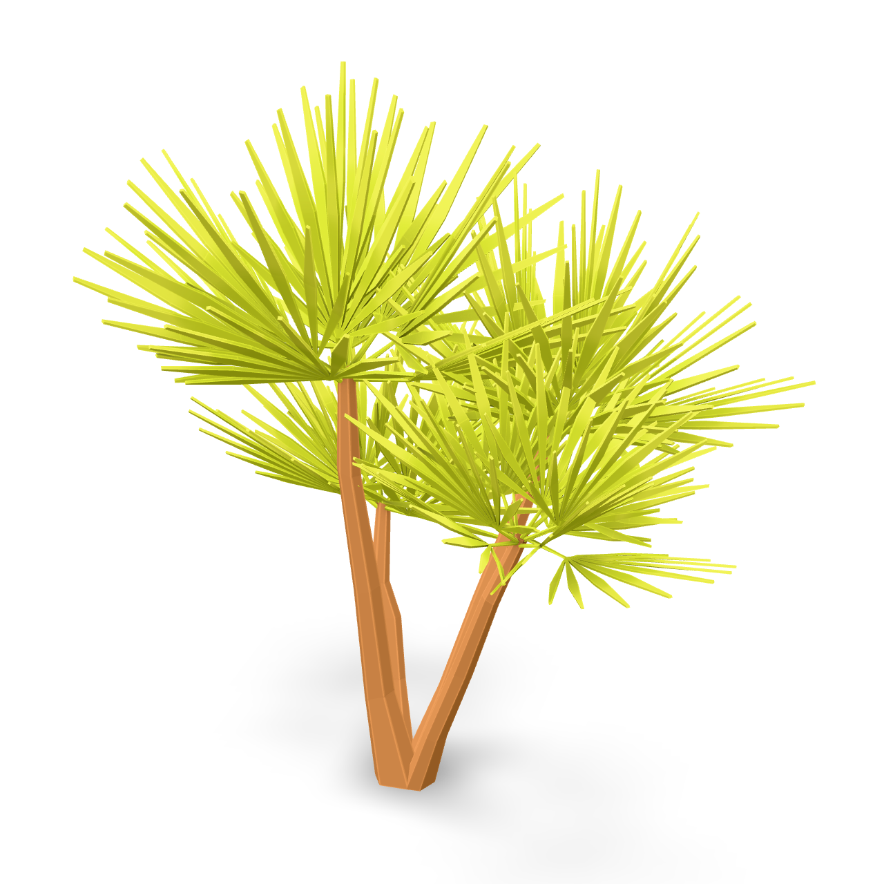 Stylized Palm Tree 3D Model