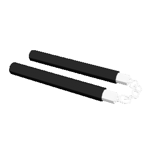 Nunchaku Low Poly 3D Model