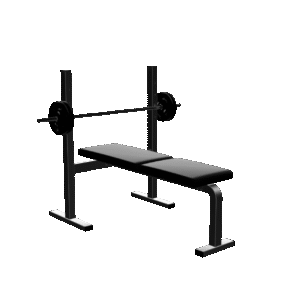 Weightlifting Bench Press 3D Model