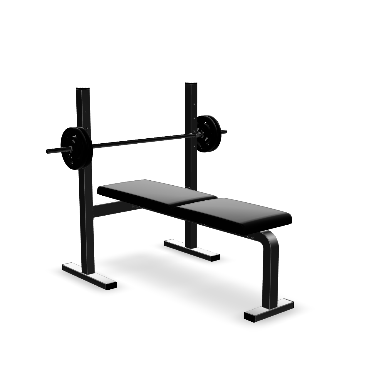 Weightlifting Bench Press 3D Model