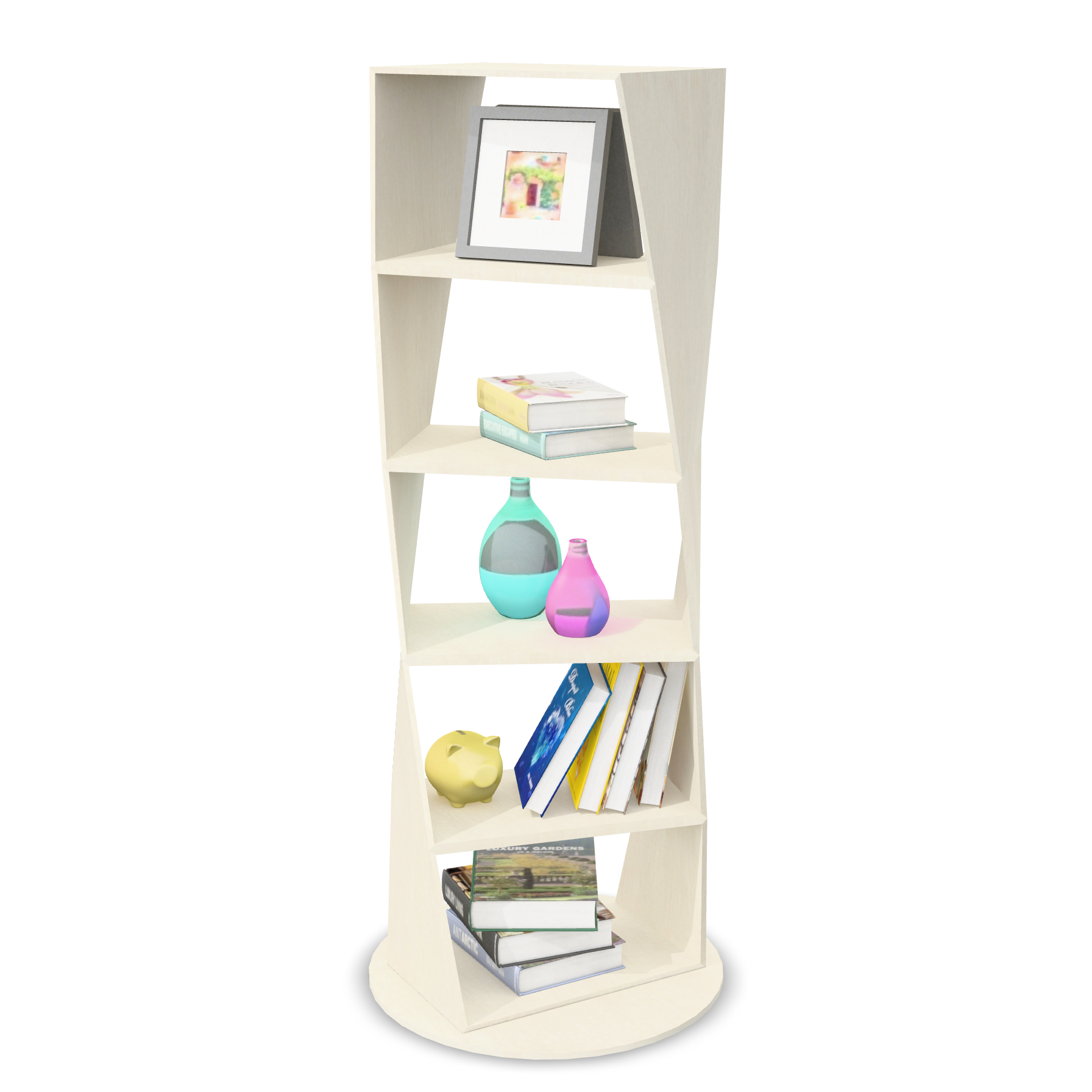 Twisted Bookshelf 3D Model